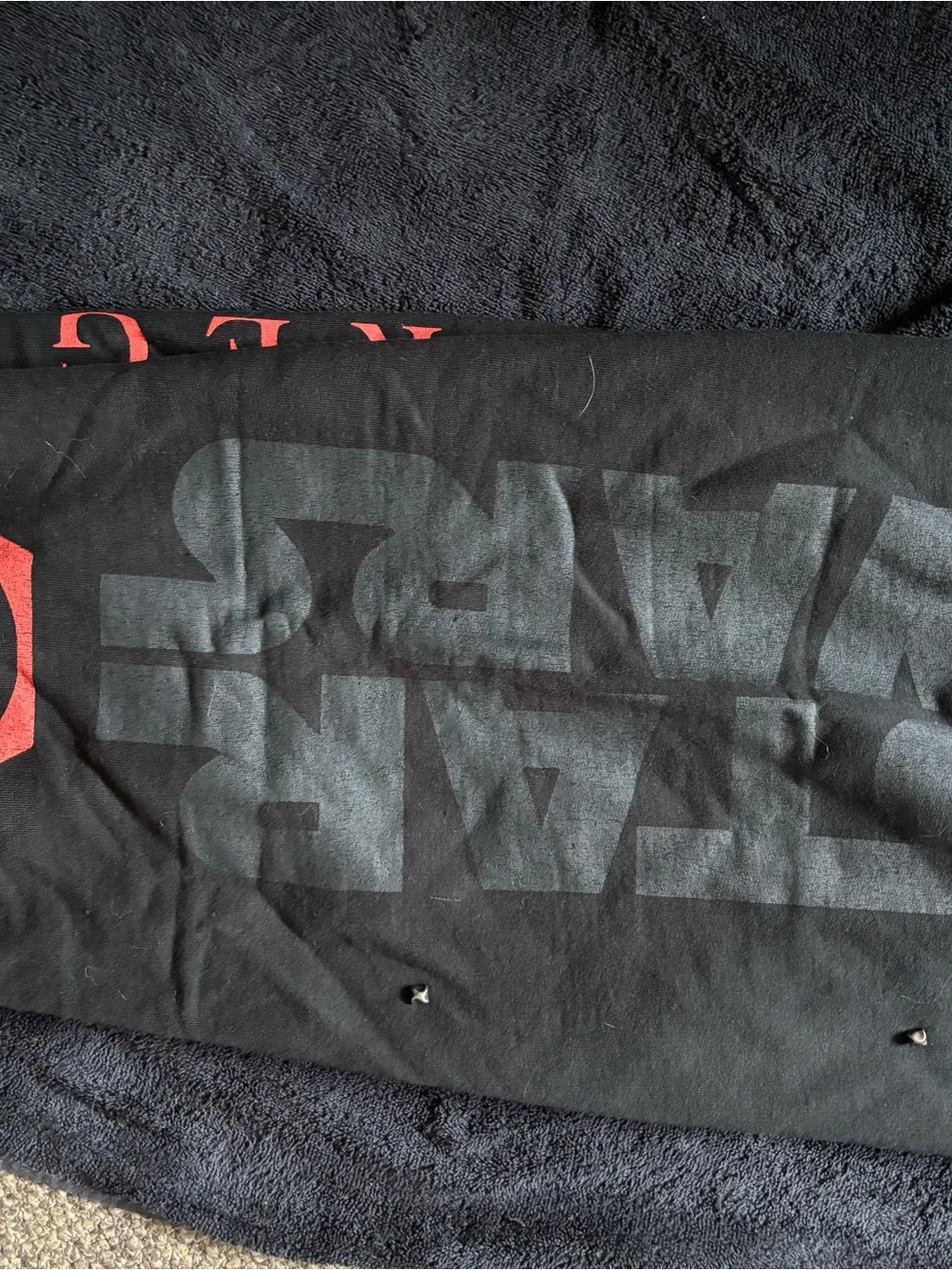 Star Wars Black Tag with White Logo and Red Accents
